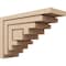 Ekena Millwork 9"W x 27"D x 18"H Classic Landon Rough Cedar Woodgrain TimberThane Corbel, Primed Tan CORUR09X27X18LANRCPR - alternate 1